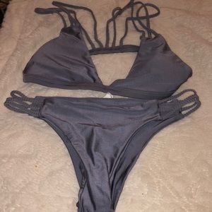 BOHO bikini set SILVER SIZE MEDIUM